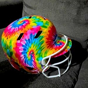 Schutz softball helmet tie dye